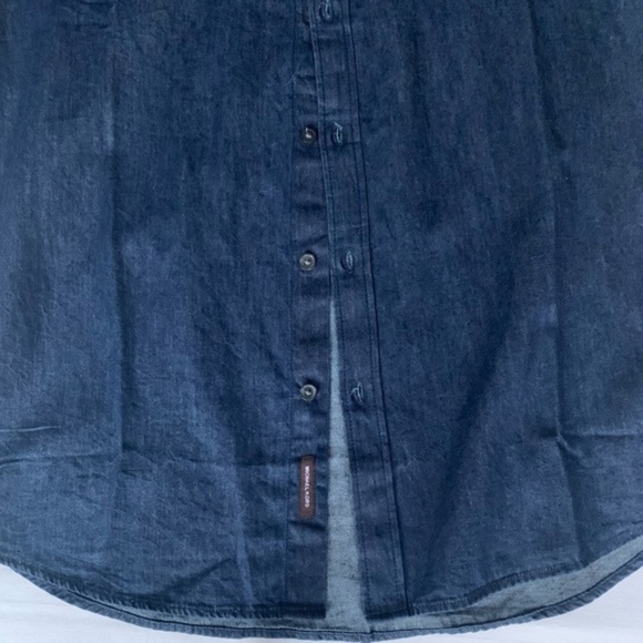 NWT Michael Kors Button Up Chambray Shirt Large - Picture 2 of 6